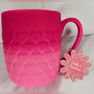 Hearts Dark Pink Ombre Cup NEW